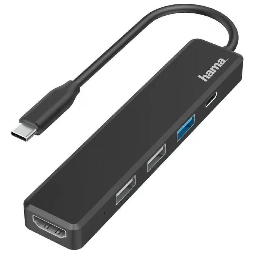 Hama 00200117 Hub USB-C 5 Porte 3x USB-A USB-C HDMI Ultra HD 4K 30Hz USB 3