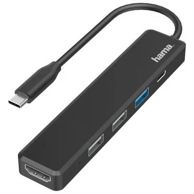 Hama 00200117 Hub USB-C 5 Porte 3x USB-A USB-C HDMI Ultra HD 4K 30Hz USB 3