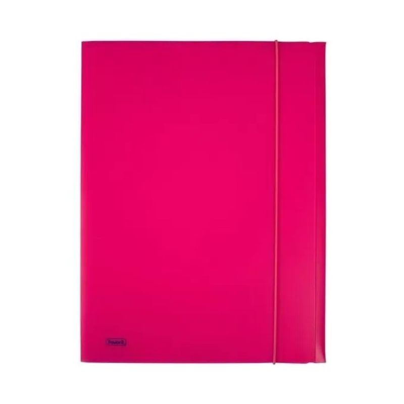 Favorit Cartella 3 Lembi con Elastico 24x33 cm Fucsia Fluo