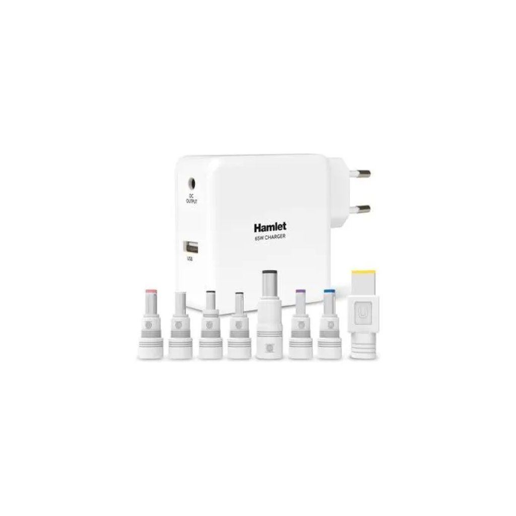 Hamlet XPWNB65U Alimentatore Universale Notebook 65 W Bianco Hamlet XPWNB65U Alimentatore Universale Notebook 65 W Bianco