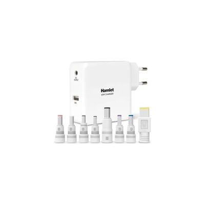 Hamlet XPWNB65U Alimentatore Universale Notebook 65 W Bianco Hamlet XPWNB65U Alimentatore Universale Notebook 65 W Bianco