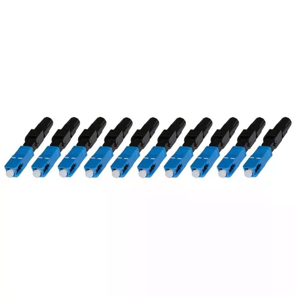 LINK Confezione da 10 Connettori Fibra Ottica SC Singlemode ad Assemblaggio Rapido