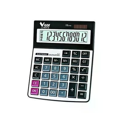 Vigor-Blinky Tally Big 9973020 – Calcolatrice solare a 12 cifre