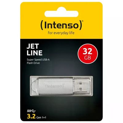 Intenso Jet Line Chiavetta USB 3.2 Gen 1 da 32 GB, Argento