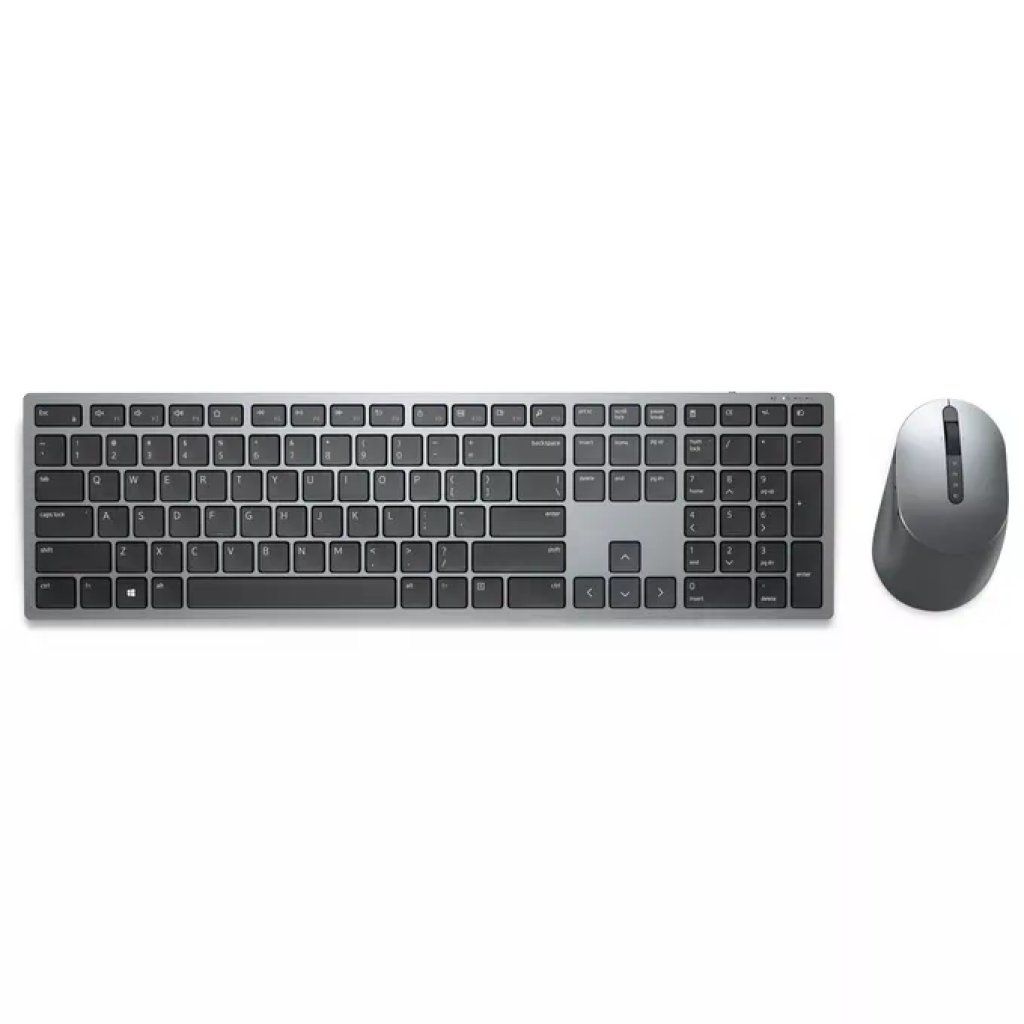 Dell Premier KM7321W Kit Tastiera e Mouse Wireless Bluetooth 5.0, QWERTY Italiano, Titanio