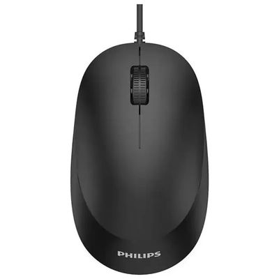 PHILIPS Mouse ottico cablato Philips SPK7207B/00, USB-A, 1200 DPI, 3 tasti, nero PHILIPS Mouse ottico cablato Philips SPK7207B/00, USB-A, 1200 DPI, 3 tasti, nero