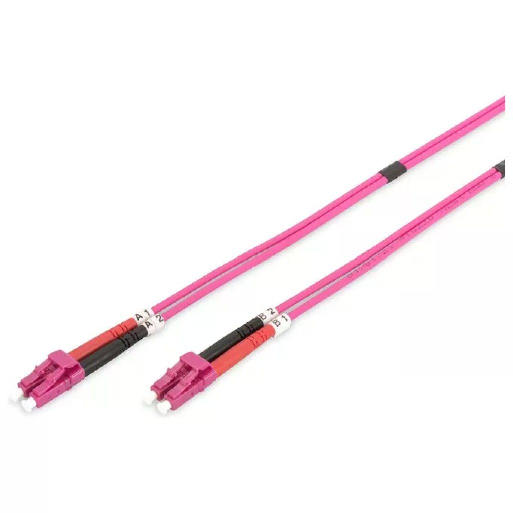 DIGITUS Cavo fibra ottica duplex LC-LC OM4, 5 m