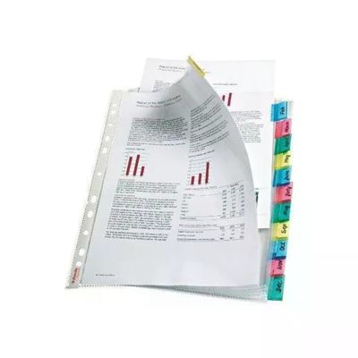 LEITZ Esselte 414170 – Set 12 buste Index A4 trasparenti