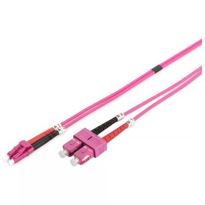 DIGITUS Cavo in fibra ottica OM4 LC-SC duplex, 2 m DIGITUS Cavo in fibra ottica OM4 LC-SC duplex, 2 m