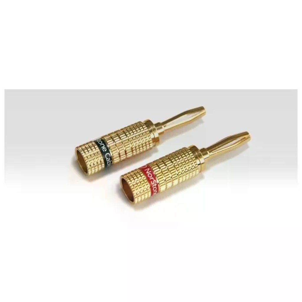 Norstone NORBANX4 – Set 4 connettori a banana placcati oro Norstone NORBANX4 – Set 4 connettori a banana placcati oro