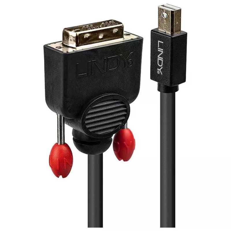 Lindy 41953 Cavo Mini DisplayPort a DVI-D, 3 m, Nero