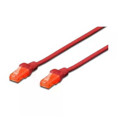 DIGITUS Cavo Ethernet Cat6 U/UTP rosso, 10 m