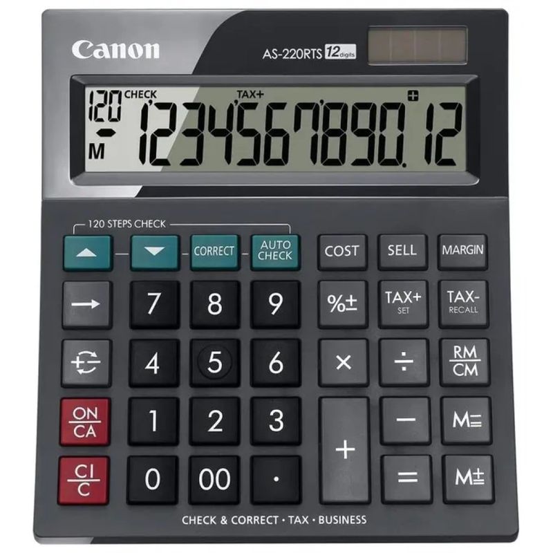 Canon AS-220RTS Calcolatrice da Tavolo a 12 Cifre
