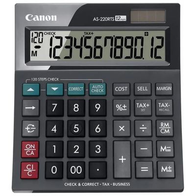 Canon AS-220RTS Calcolatrice da Tavolo 12 Cifre