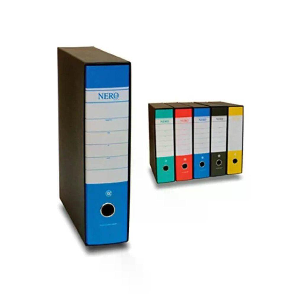 Brefiocart Registratore a Leva Protocollo A4 Verde, Dorso 8 cm