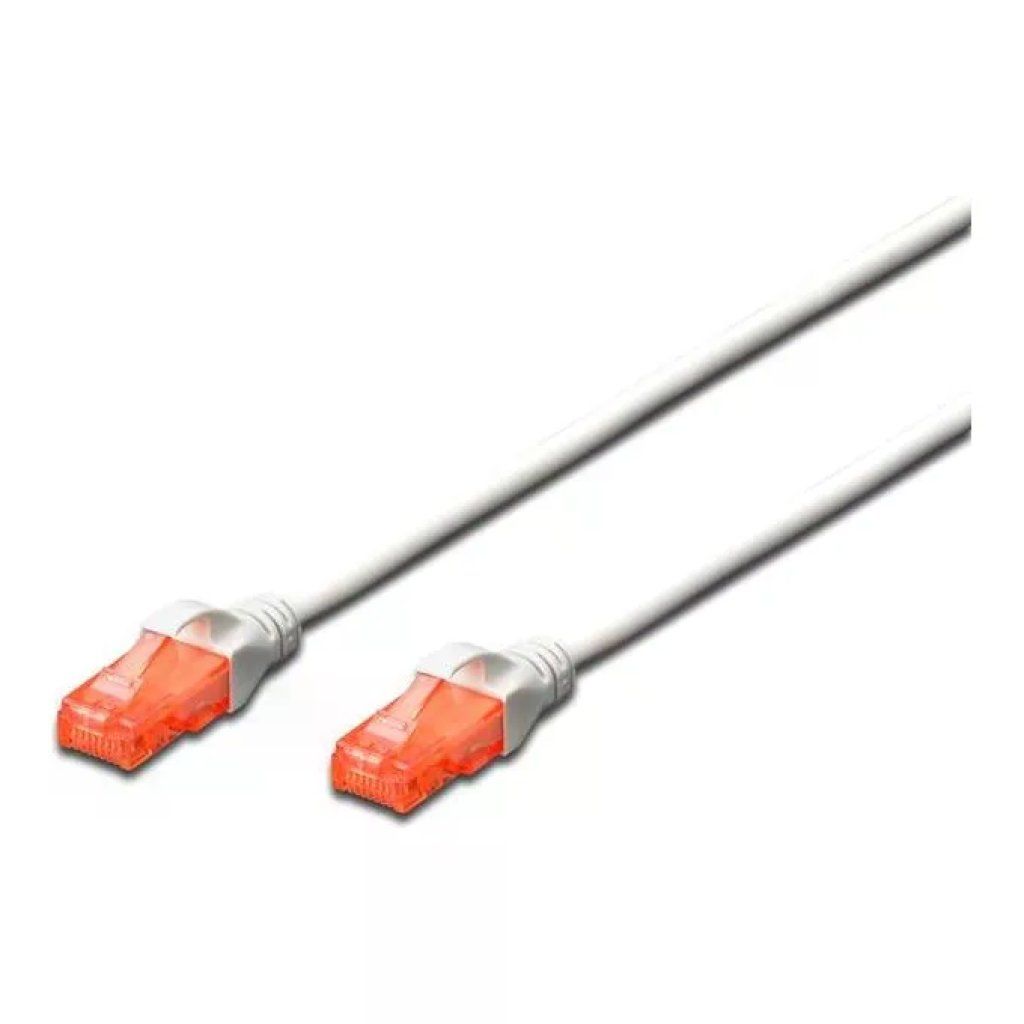 Digitus Cavo Ethernet CAT6 U/UTP RJ45, 10 m, Bianco