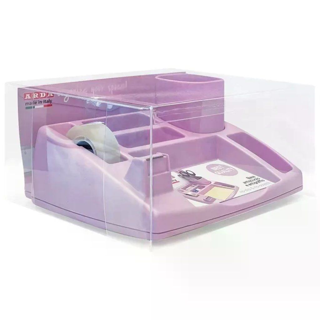 ARDA Oliver Pastel 4121PVI Organizer da Scrivania Lilla con Portapenne Estraibile ARDA Oliver Pastel 4121PVI Organizer da Scrivania Lilla con Portapenne Estraibile