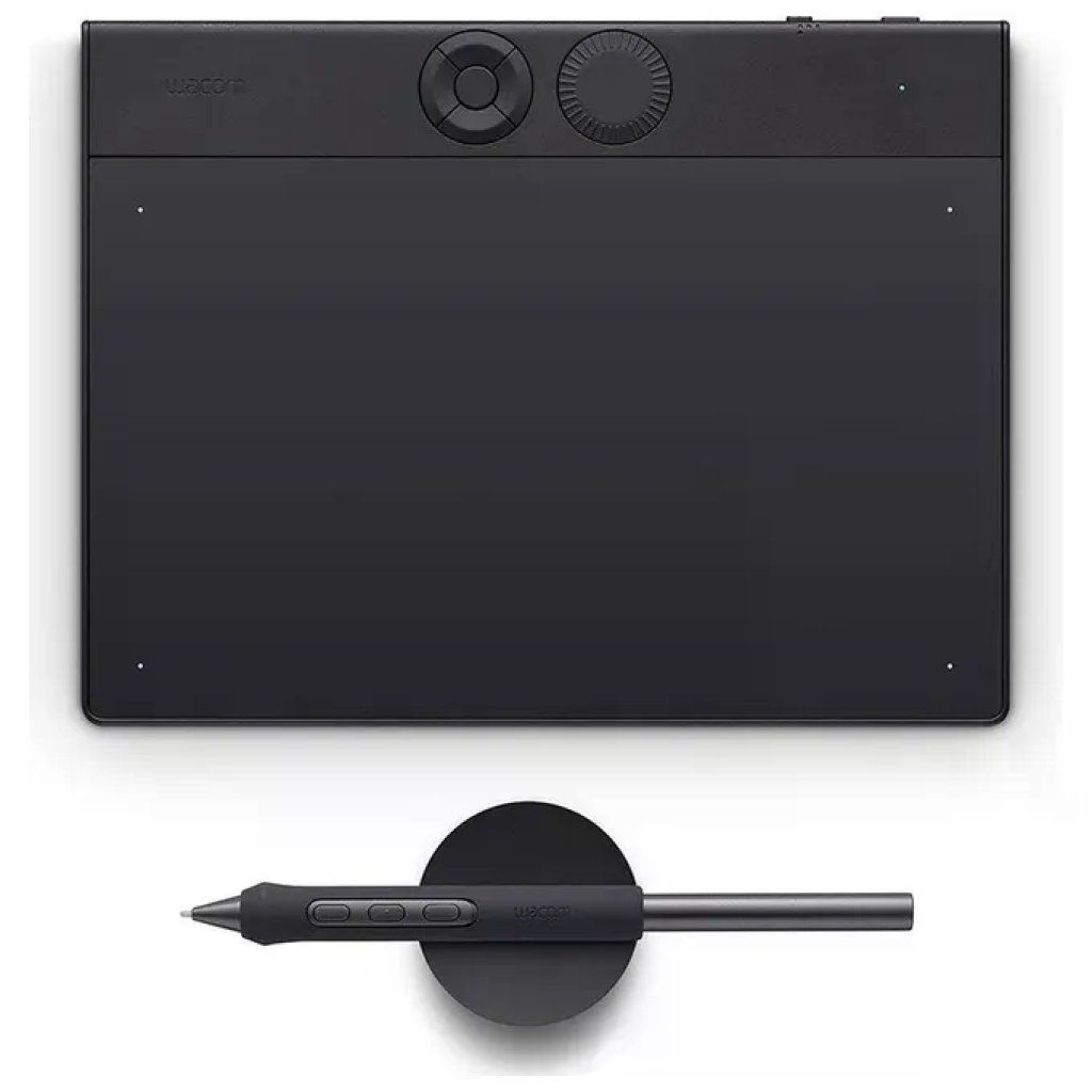 Wacom Intuos Pro Small PTK470K0B – Tavoletta grafica nera con USB-C e Bluetooth