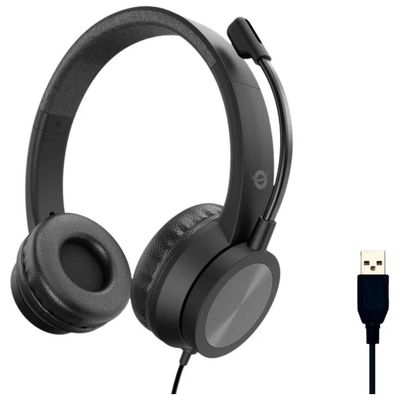 Conceptronic Polona05B – Cuffie stereo USB con microfono, nere