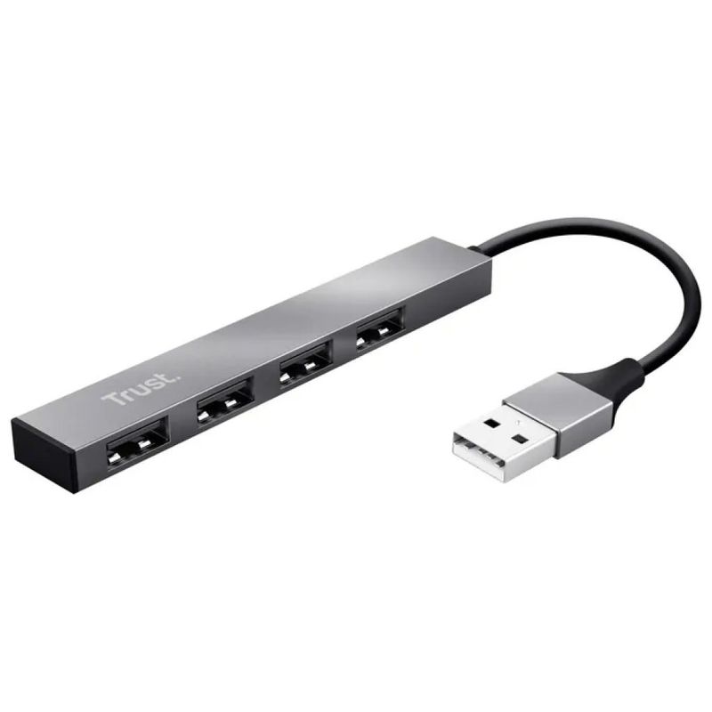 Trust Halyx Hub USB 2.0 a 4 porte in alluminio