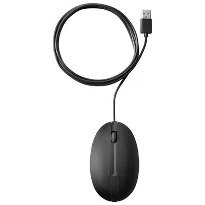 HP 320M Mouse Ottico Cablato USB, 1000 DPI, 3 Pulsanti, Nero