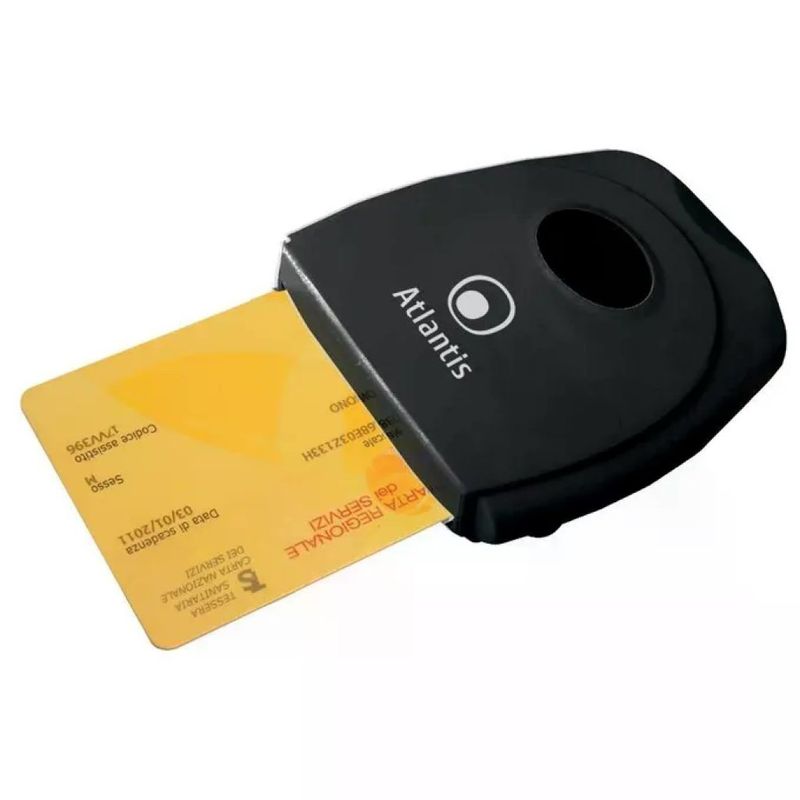 Atlantis P005-SMARTCR-U Lettore Smart Card USB Nero Atlantis P005-SMARTCR-U Lettore Smart Card USB Nero