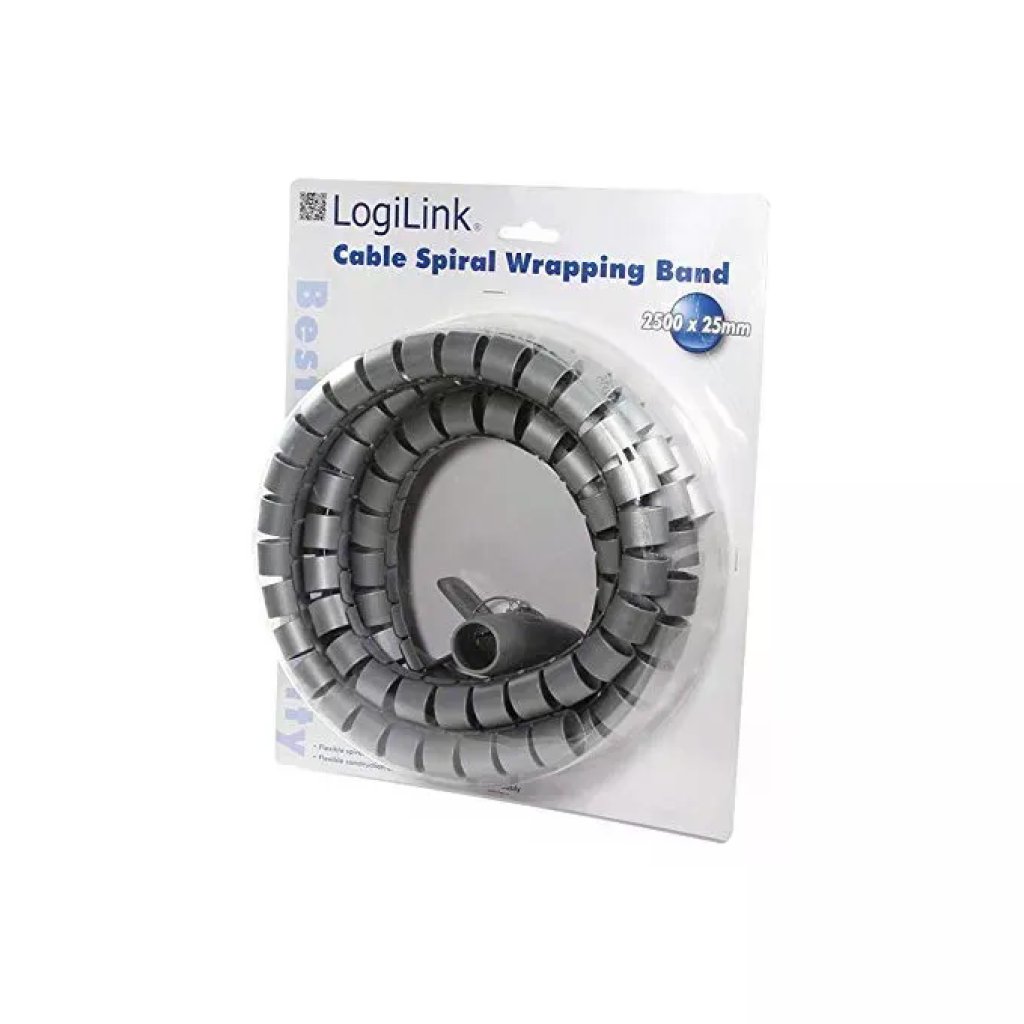 LogiLink guaina flessibile raccogli cavi 2,5 m 25 mm con inseritore