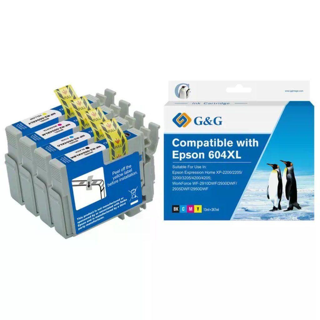 G&G Multipack cartucce compatibili Epson 604XL, 4 colori