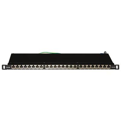 LINK LKP6A24SA Pannello Patch 24 Porte Cat. 6A Schermato Nero