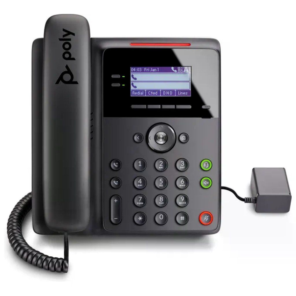 POLY Hp Poly 84C19AA Telefono IP Poly Edge B10 Cornetta con filo Nero
