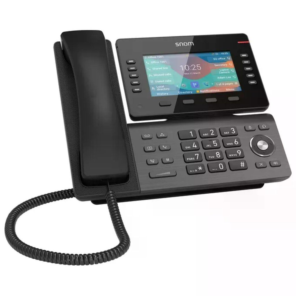 SNOM D865 Telefono IP da Scrivania, Display 5 SNOM D865 Telefono IP da Scrivania, Display 5", Wi-Fi e Bluetooth, Grigio Gunmetal