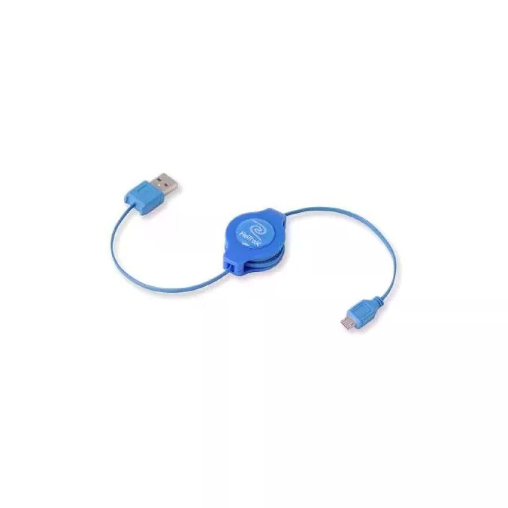 RETRAK Cavo USB 2.0 retrattile USB-A a Micro-USB, 1 m, blu RETRAK Cavo USB 2.0 retrattile USB-A a Micro-USB, 1 m, blu