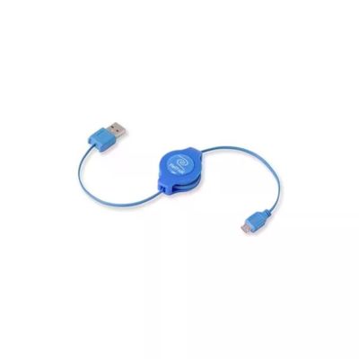RETRAK Cavo USB 2.0 retrattile USB-A a Micro-USB, 1 m, blu RETRAK Cavo USB 2.0 retrattile USB-A a Micro-USB, 1 m, blu