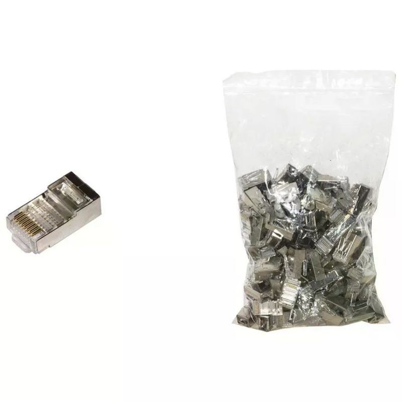 LINK LKPL86S Connettori RJ45 Cat 6 schermati, 100 pezzi