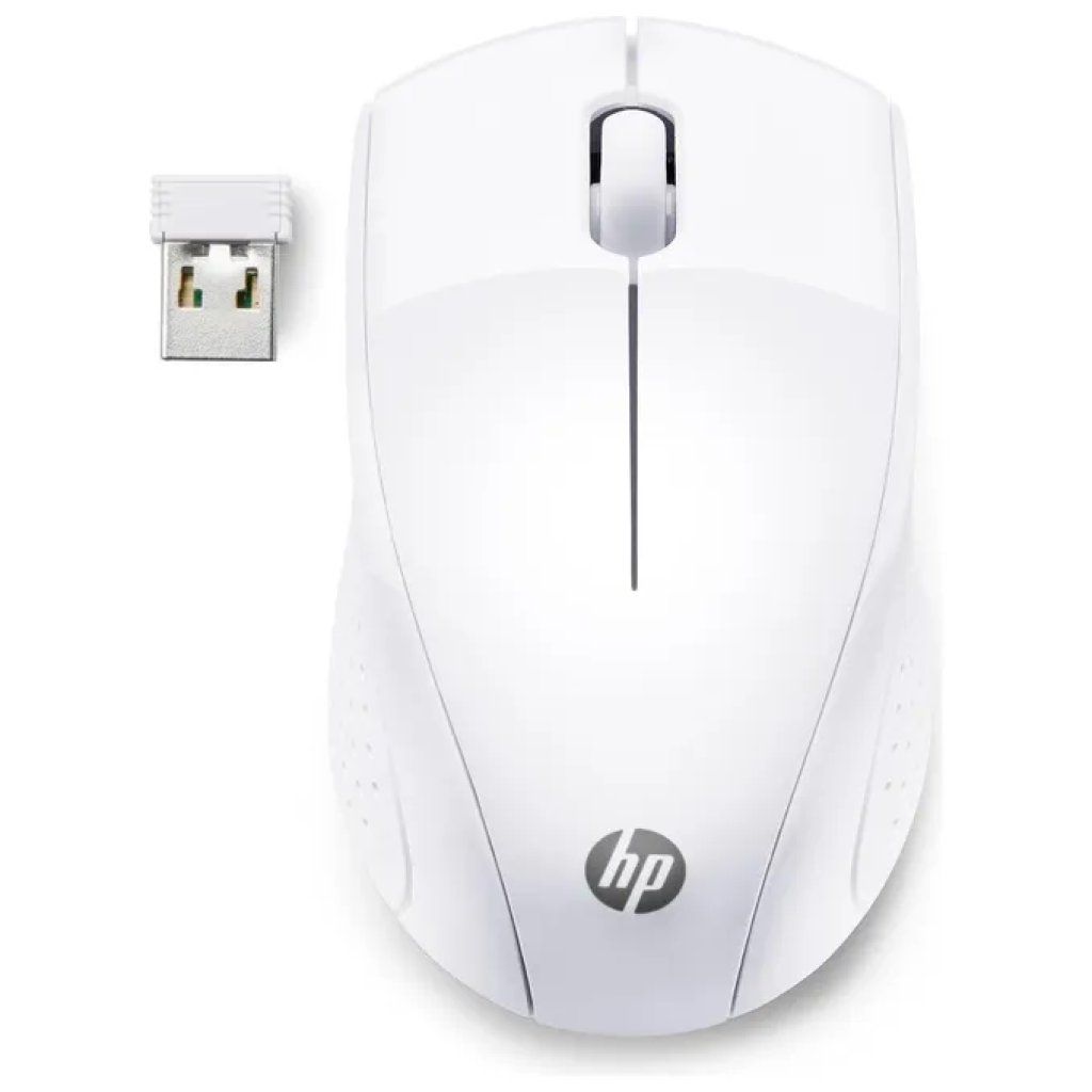 HP Wireless Mouse 220 – Mouse wireless ottico bianco, 1600 DPI