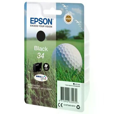 Epson c13t34614010 nero pallina da golf per wf-3720dwf wf-3725dwf Epson c13t34614010 nero pallina da golf per wf-3720dwf wf-3725dwf