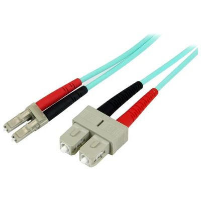 StarTech.com cavo patch duplex in fibra ottica OM3 LC-SC, 2 m, aqua StarTech.com cavo patch duplex in fibra ottica OM3 LC-SC, 2 m, aqua