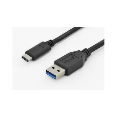 DIGITUS Cavo USB-A a USB-C 3.2 Gen 1, 1 m, nero