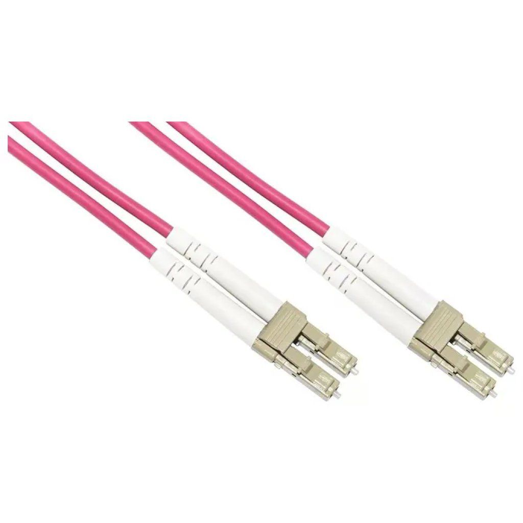 LINK Cavo Fibra Ottica LC-LC Multimodale Duplex OM4, 1 m