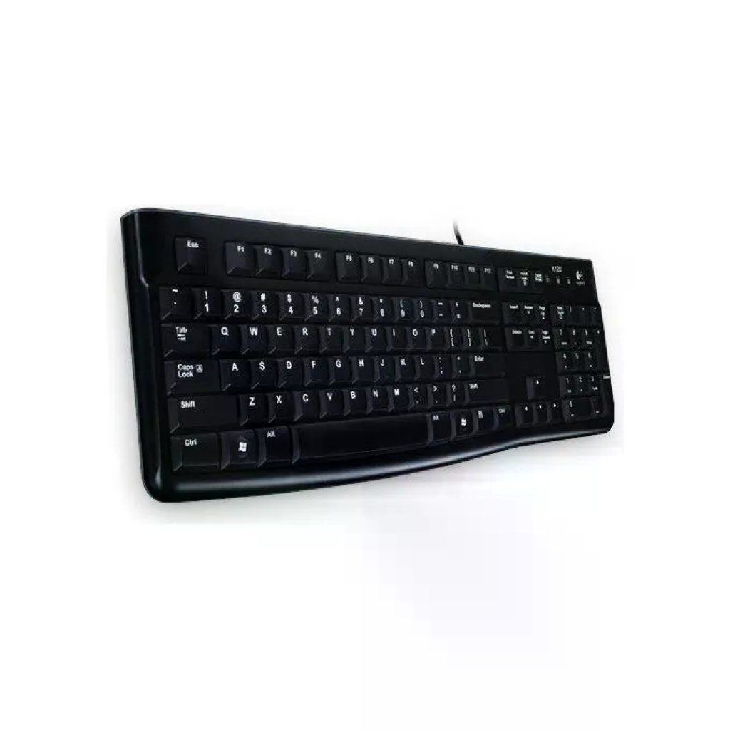 Logitech K120 Tastiera USB con Layout Tedesco QWERTZ, Nera, OEM