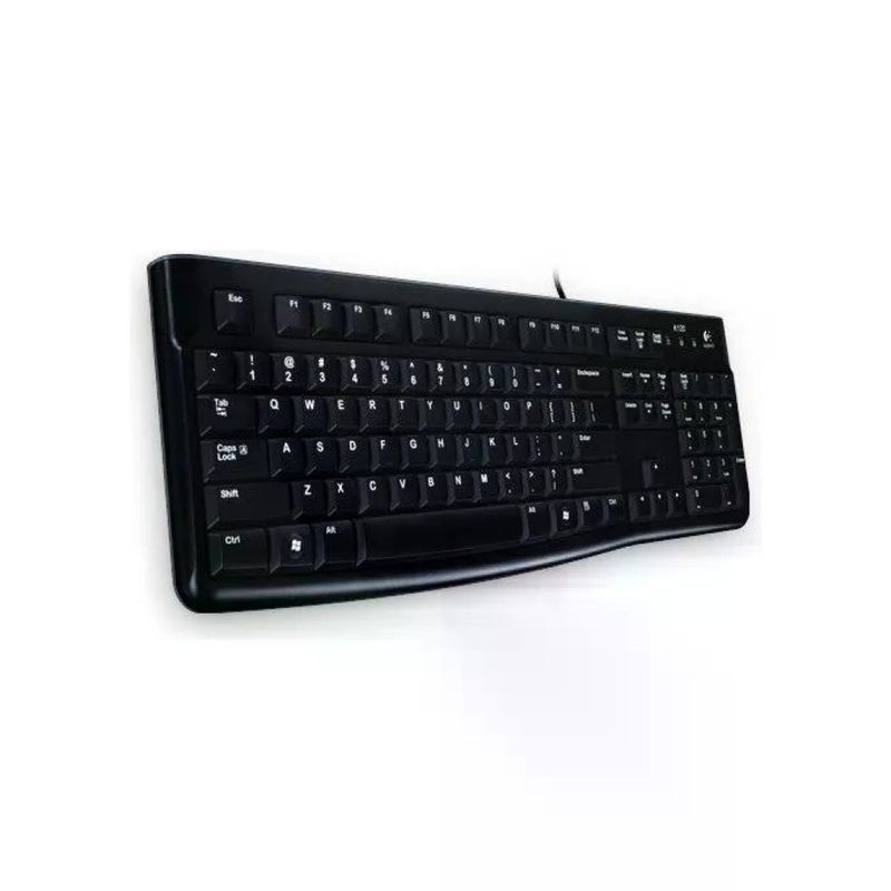 Logitech K120 Tastiera USB con Layout Tedesco QWERTZ, Nera, OEM