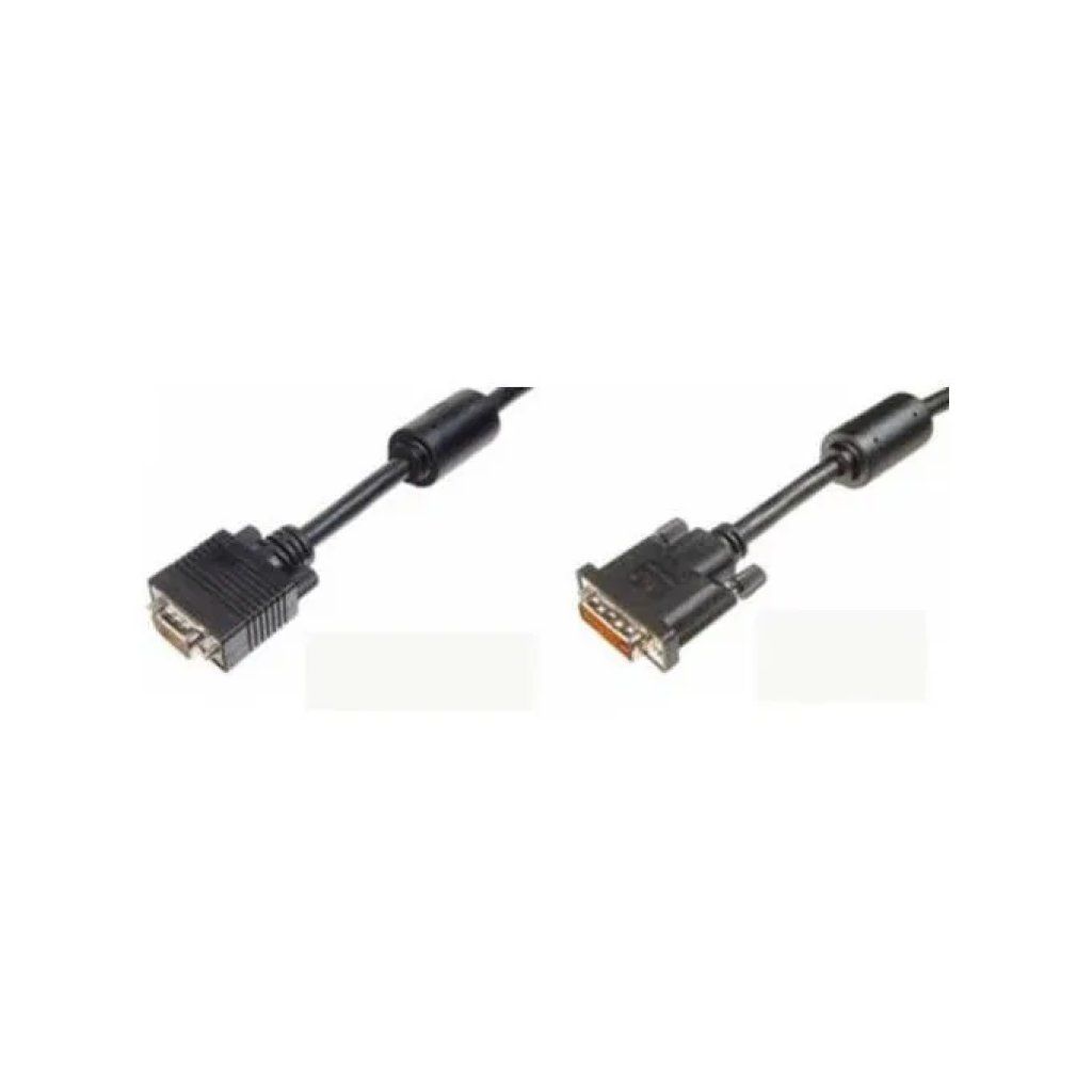 Digitus AK-622N-3 Cavo DVI-I a VGA maschio-maschio, 3 m, nero Digitus AK-622N-3 Cavo DVI-I a VGA maschio-maschio, 3 m, nero