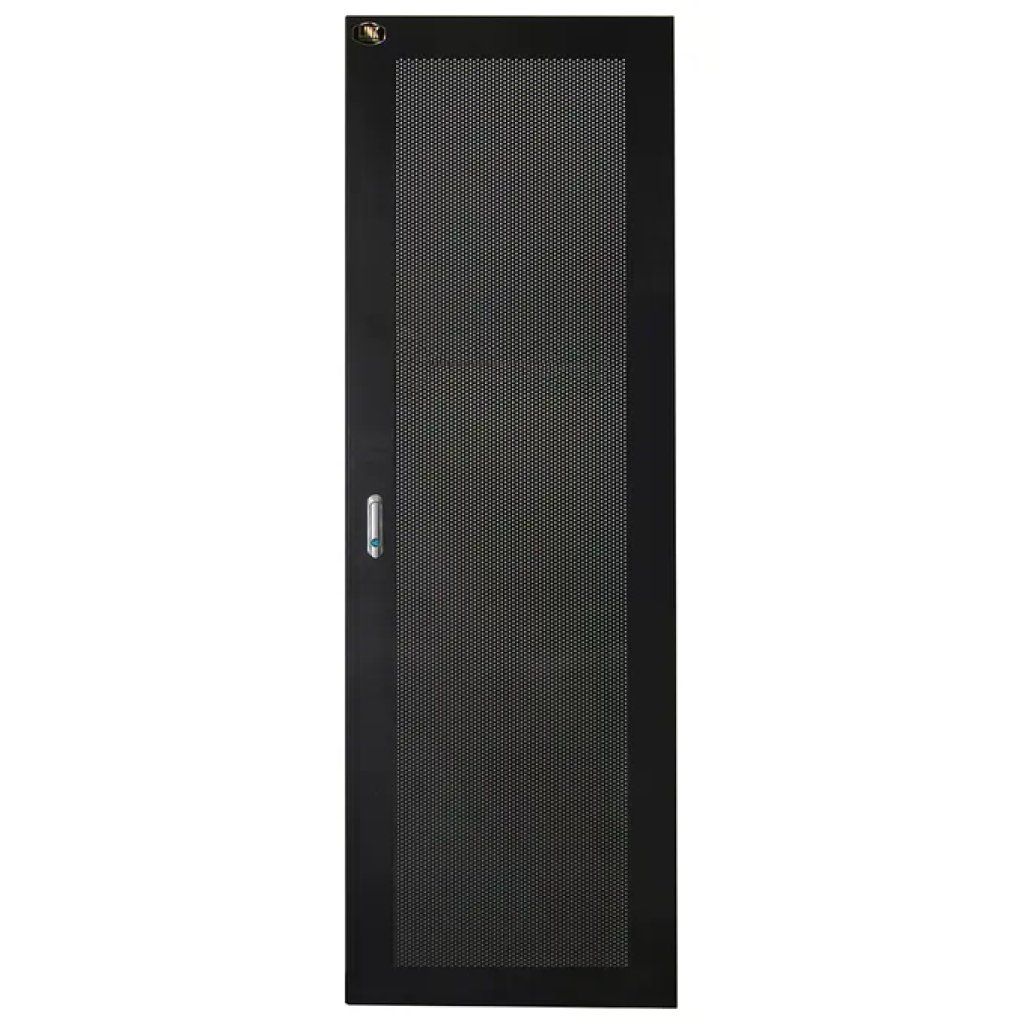 LINK LKDOOR48N Porta perforata nera per armadio rack 42U, 800 × 800 mm, con serratura