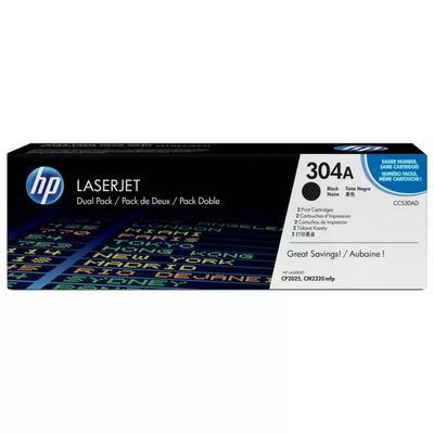 HP 304A CC530AD Confezione da 2 Toner Neri Originali