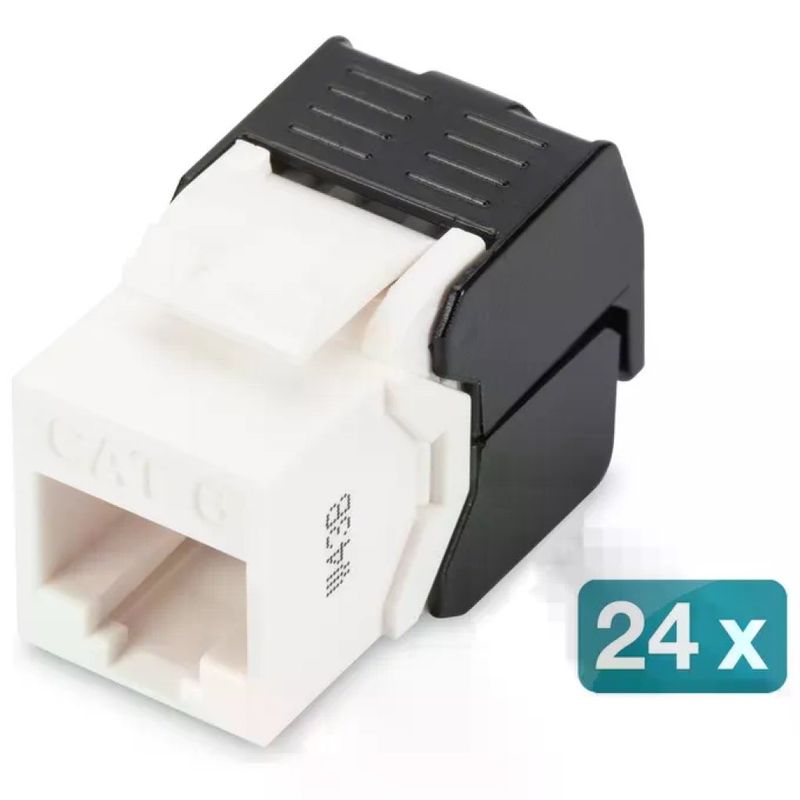 DIGITUS DN-93603-24 – Set 24 moduli Keystone Cat 6 UTP Tool-Free