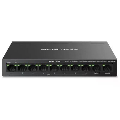 Mercusys MS110CMP Switch di Rete 10 Porte Fast Ethernet PoE Nero