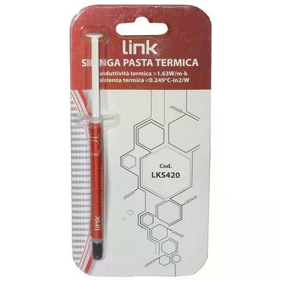 LINK LKS420 Pasta Termica Grigia per Dissipatori, 1 g LINK LKS420 Pasta Termica Grigia per Dissipatori, 1 g