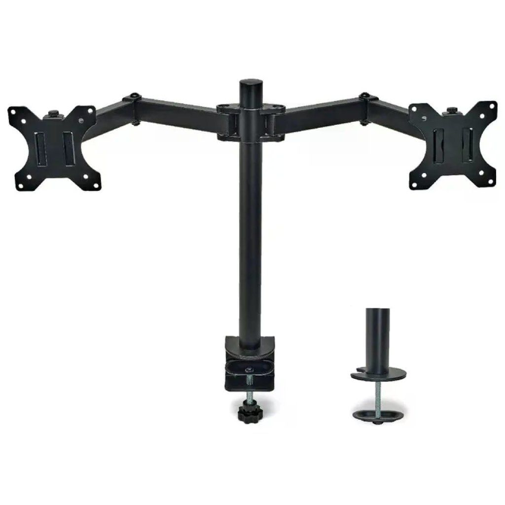 OVERMUST Braccio Doppio Regolabile per 2 Monitor 13-32″