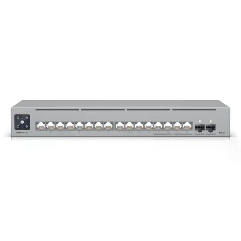 Ubiquiti USW-Pro-Max-16 Switch L3 16 Porte, 4x 2.5G, 12x Gigabit, 2x SFP+, Rack 1U