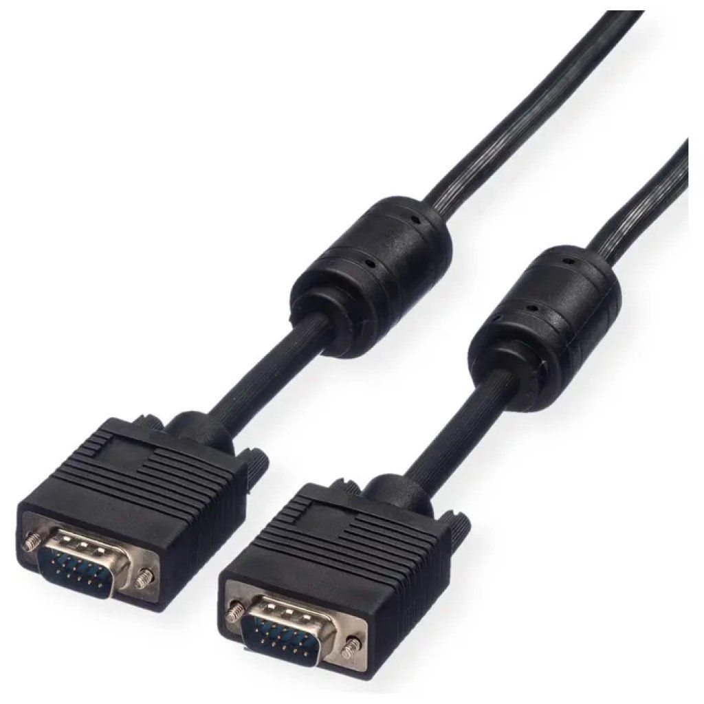 Nilox cavo VGA maschio-maschio con ferriti, 6 m
